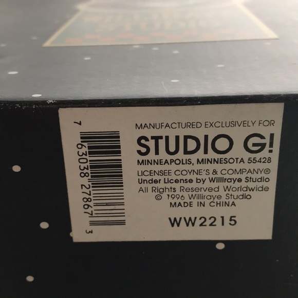 Williraye Studio Brand VTG 1996 SANTA PUSHING SLED Boy Rabbit 2 Locking Pieces - Picture 11 of 15